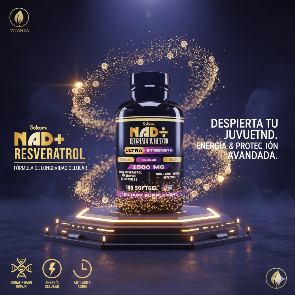 Resveratrol con Precursores de NAD+ - Fórmula de Longevidad Celular