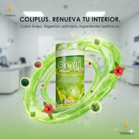 Coli Plus Vitanza - Fibra en Polvo para Colon Perezoso y Digestión