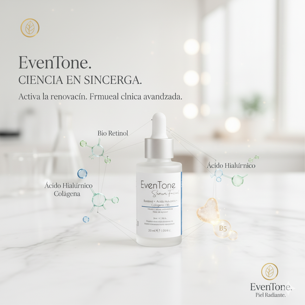Even Tone Serum Facial - Con Retinol, Colágeno y Vitamina C