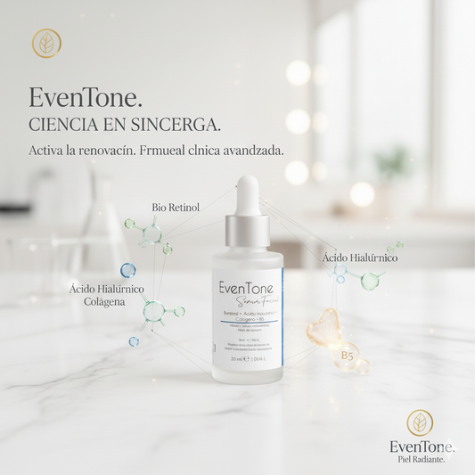 Even Tone Serum Facial - Con Retinol, Colágeno y Vitamina C
