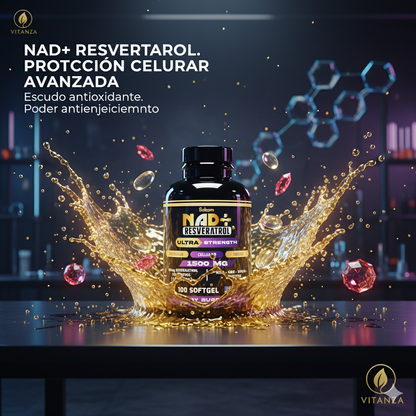 Resveratrol con Precursores de NAD+ - Fórmula de Longevidad Celular