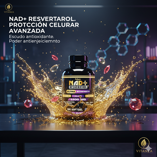 Resveratrol con Precursores de NAD+ - Fórmula de Longevidad Celular