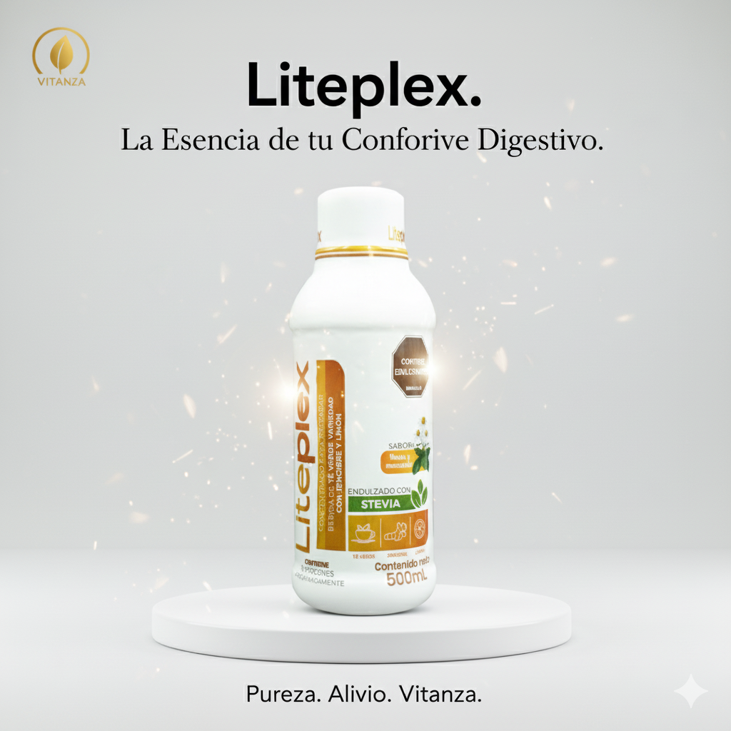 Liteplex - Tónico Metabólico de Té Verde, Jengibre y Limón