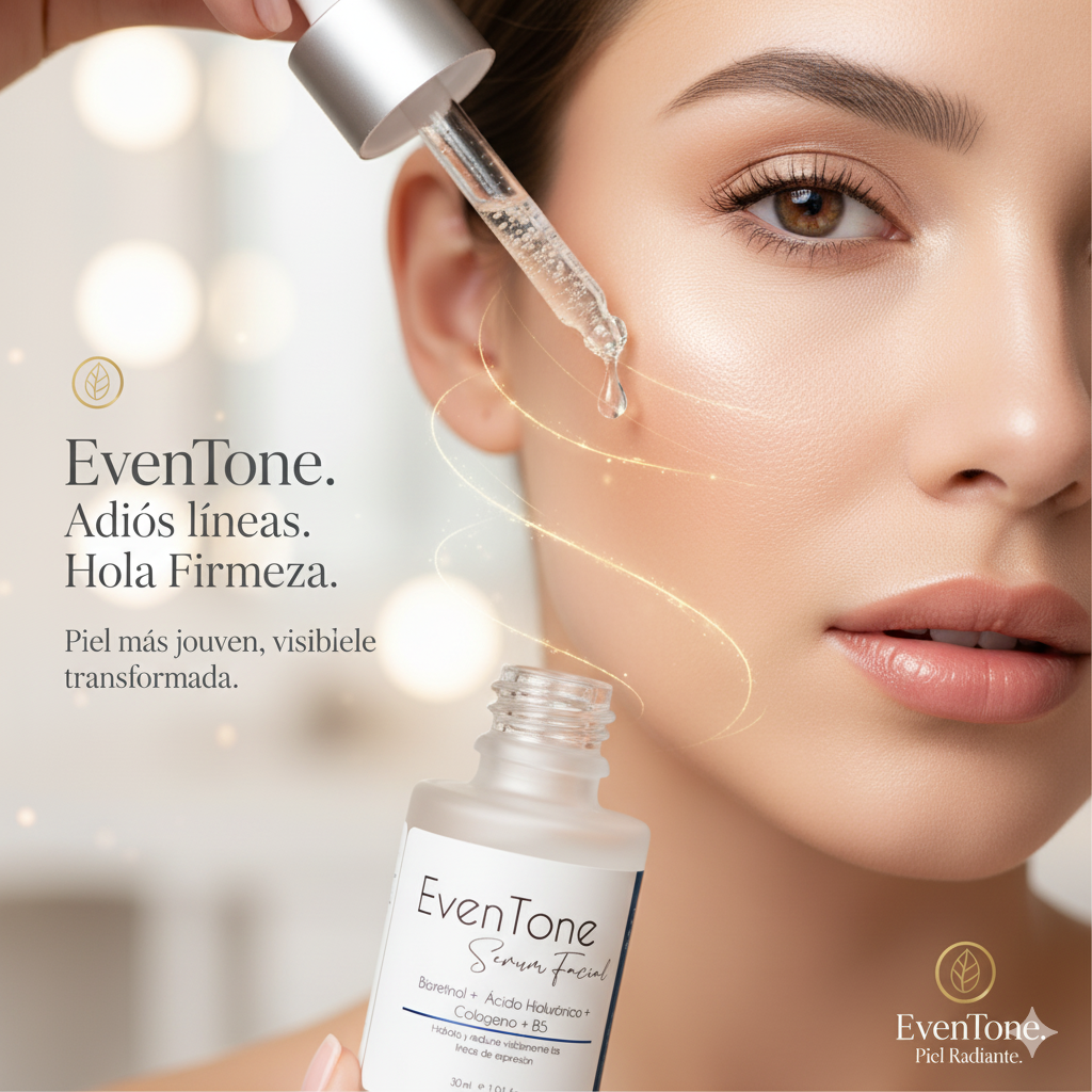 Even Tone Serum Facial - Con Retinol, Colágeno y Vitamina C