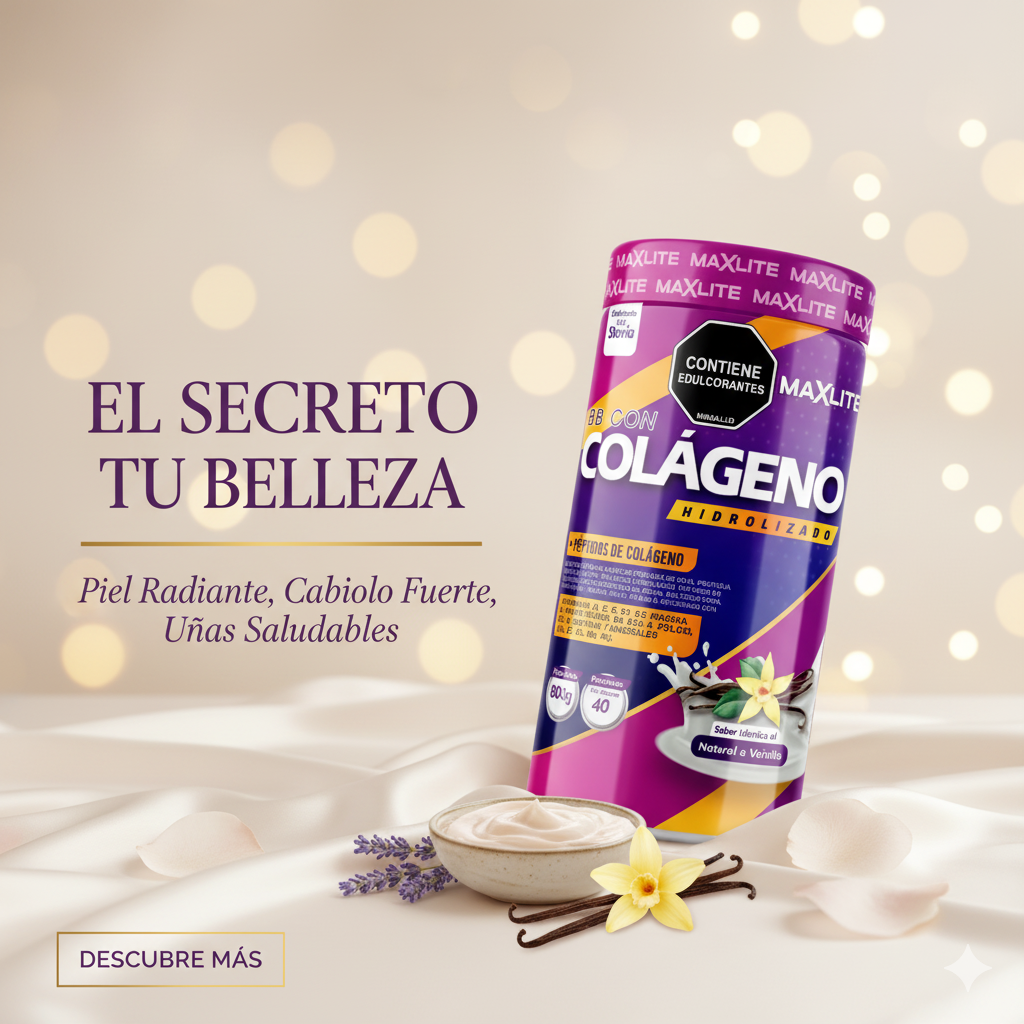 MAXLITE Colágeno Hidrolizado en Péptidos - Fórmula Avanzada 800g