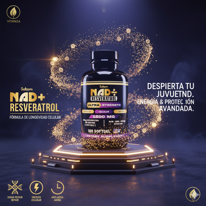 Resveratrol con Precursores de NAD+ - Fórmula de Longevidad Celular