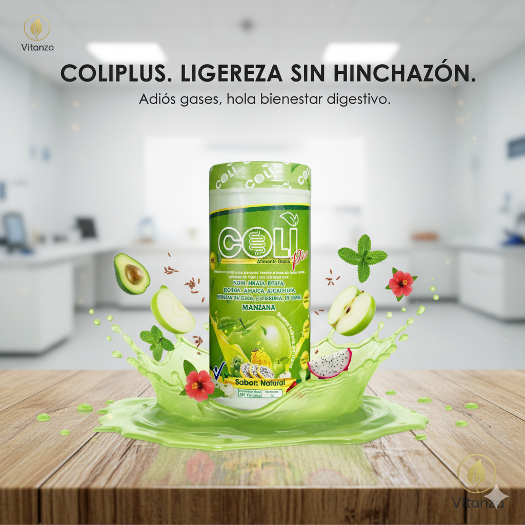 Coli Plus Vitanza - Fibra en Polvo para Colon Perezoso y Digestión