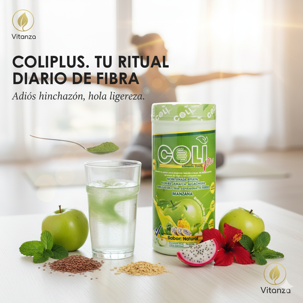 Coli Plus Vitanza - Fibra en Polvo para Colon Perezoso y Digestión