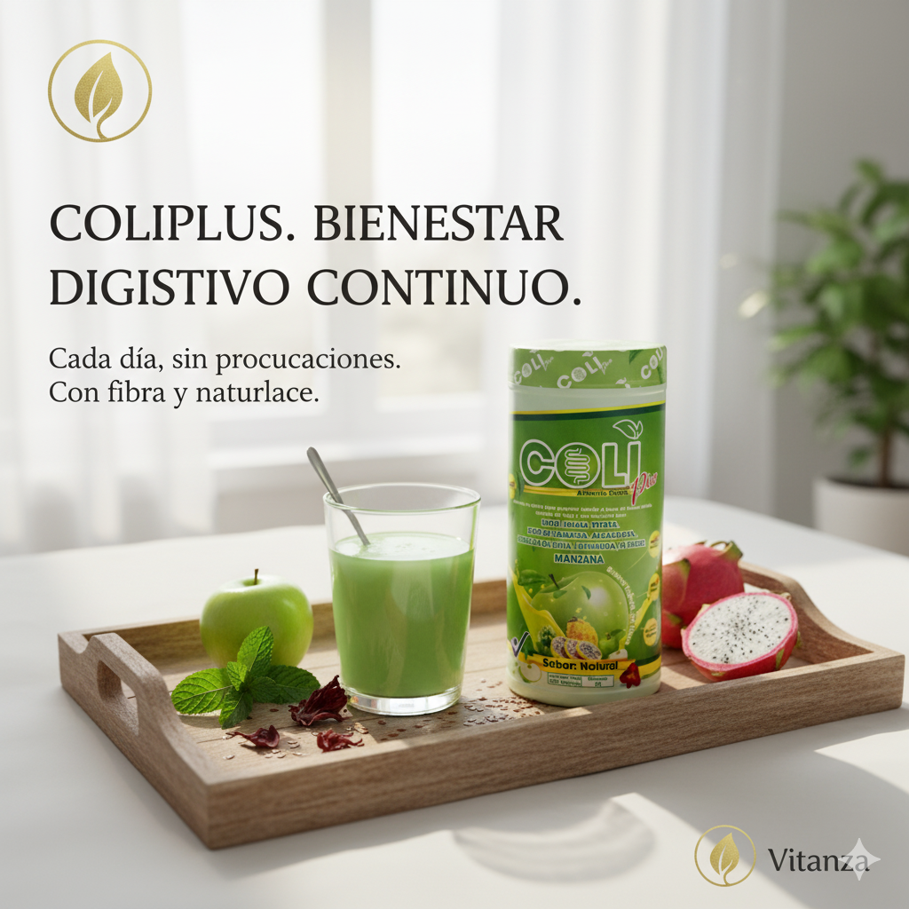 Coli Plus Vitanza - Fibra en Polvo para Colon Perezoso y Digestión